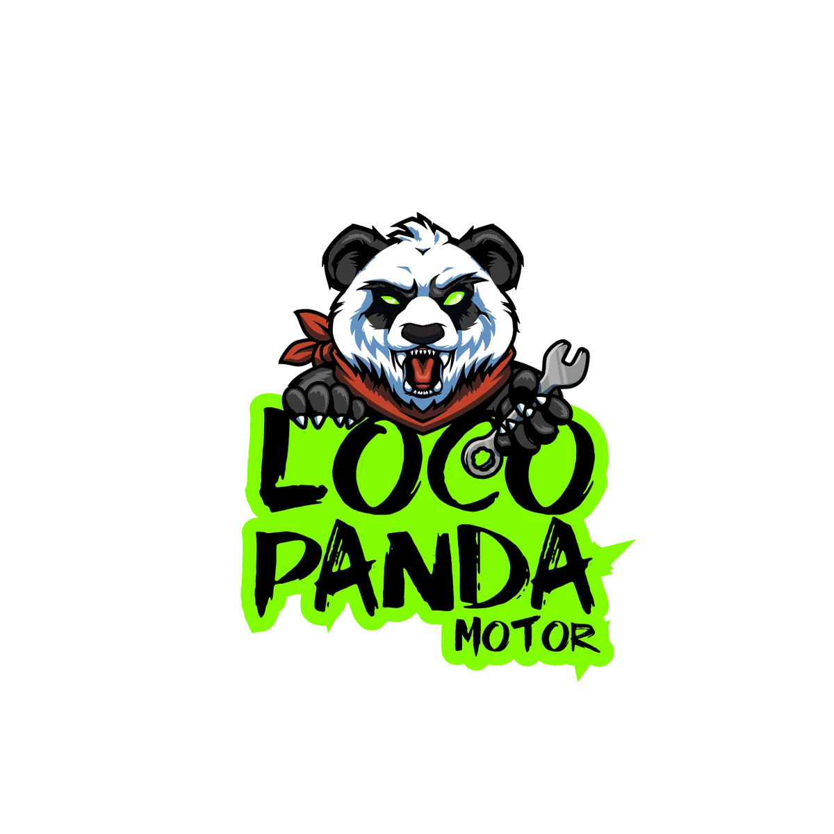 LOCO PANDA mechanical panda mascot